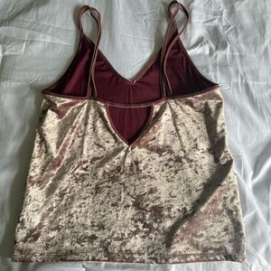 American Eagle velvet top.